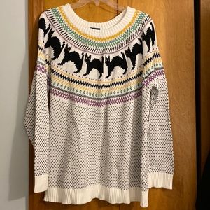 ModCloth Scaredy Cat Fair Isle Sweater